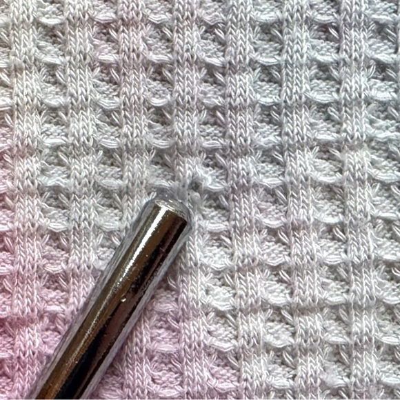 ELECTRIC & ROSE Time To Live Waffle Knit Tie Dye Pullover - M - Picture 10 of 11